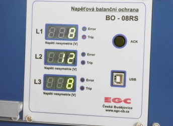 BO-08RS - napěťová balanční ochrana pro vazební filtry vysílačů HDO